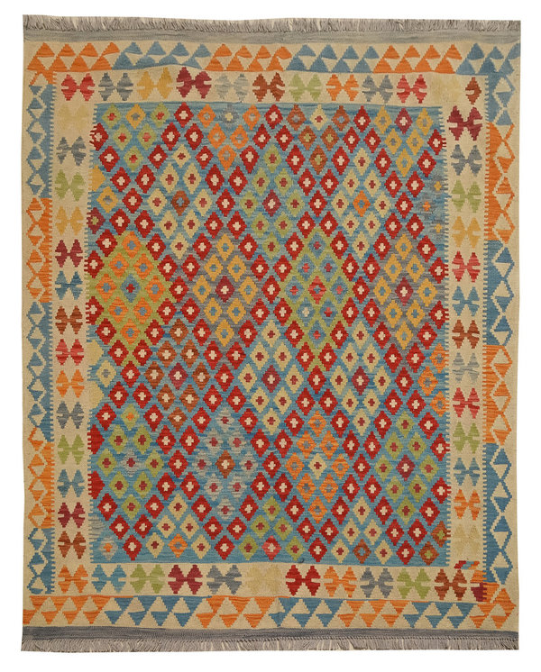traditional Hand woven Afghan kilim Carpet Kelim Area Rug 6'7x5'0