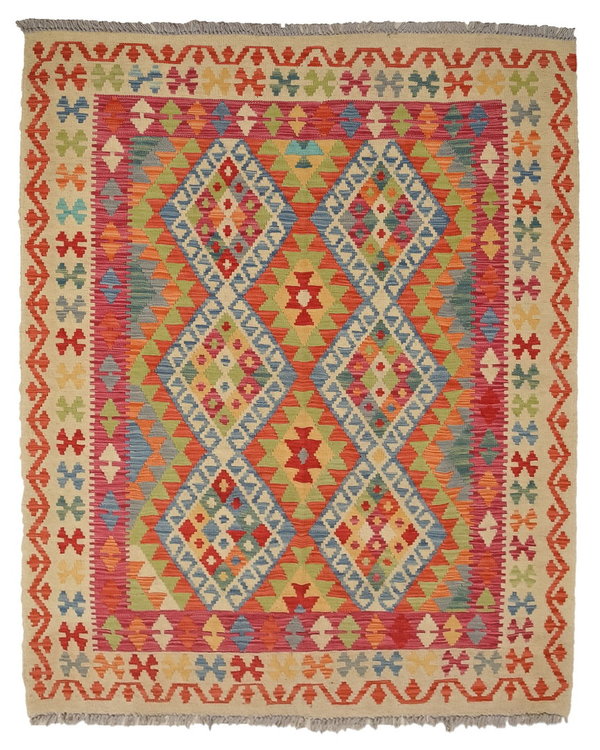 Sheep Quality Wool Hand woven  Afghan kilim Carpet Kelim Area Rug 6'5x4'7