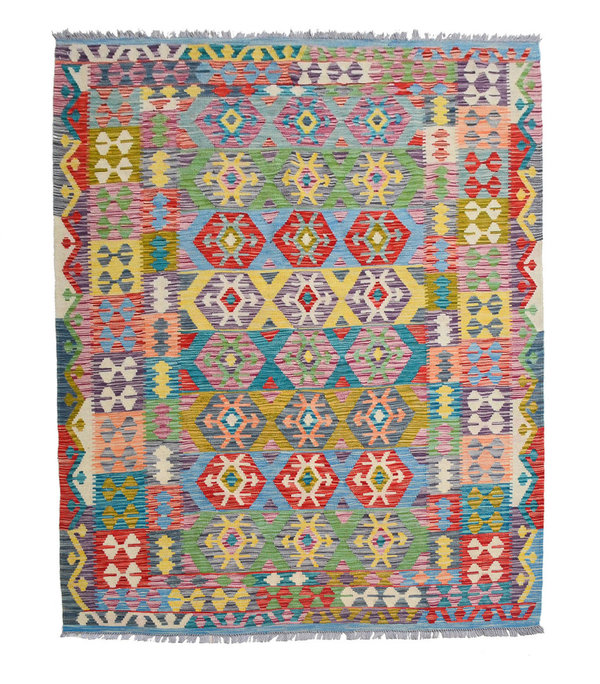 exclusive Sheep Wool Hand woven 250x176 cm Afghan kilim Carpet Rug 8'2x5'7