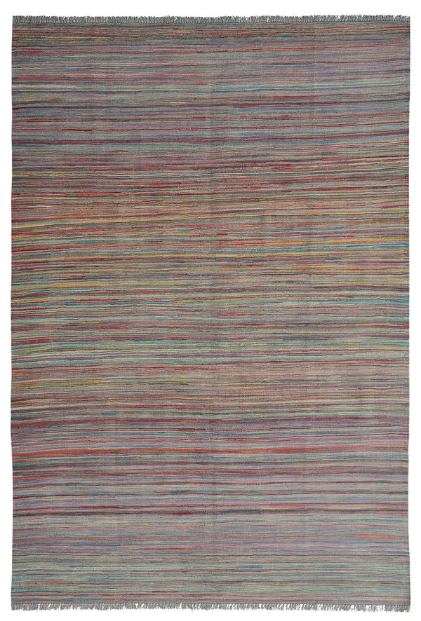 area rug modern stripe Wool Hand woven 246x171 cm  kilim Carpet  8'0x5'6