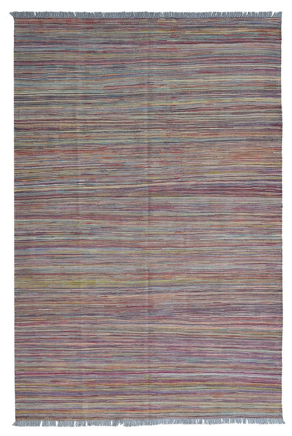 exclusive modern Wool Hand woven 244x167 cm Afghan kilim Carpet Rug 8'0x5'4