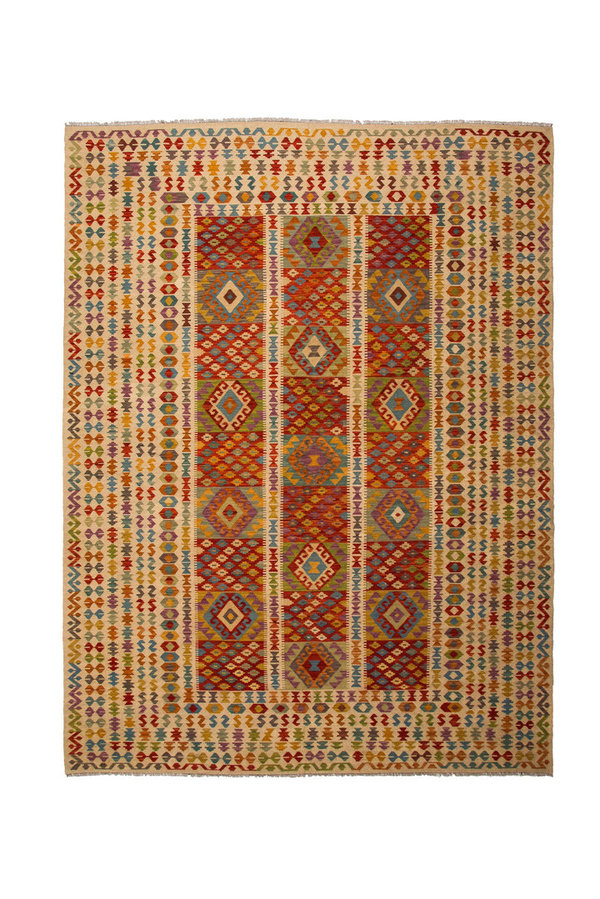 exclusive Sheep Wool Hand woven 368x277 cm Afghan kilim Carpet Rug 12'0x9'0