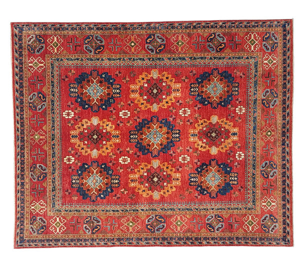 (9'8 x 8') feet super fine oriental kazak rug 300x245 cm