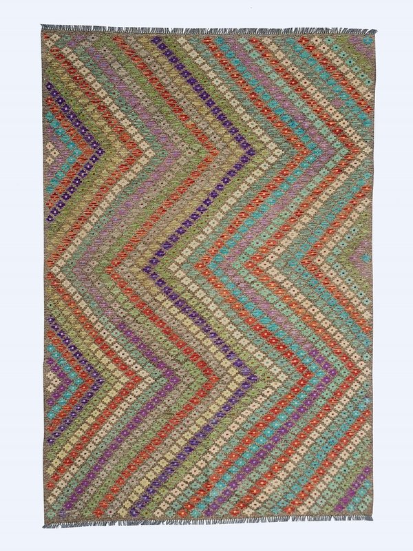 9'84x6'72 exclusive Sheep Wool Hand woven Afghan kilim Carpet Rug