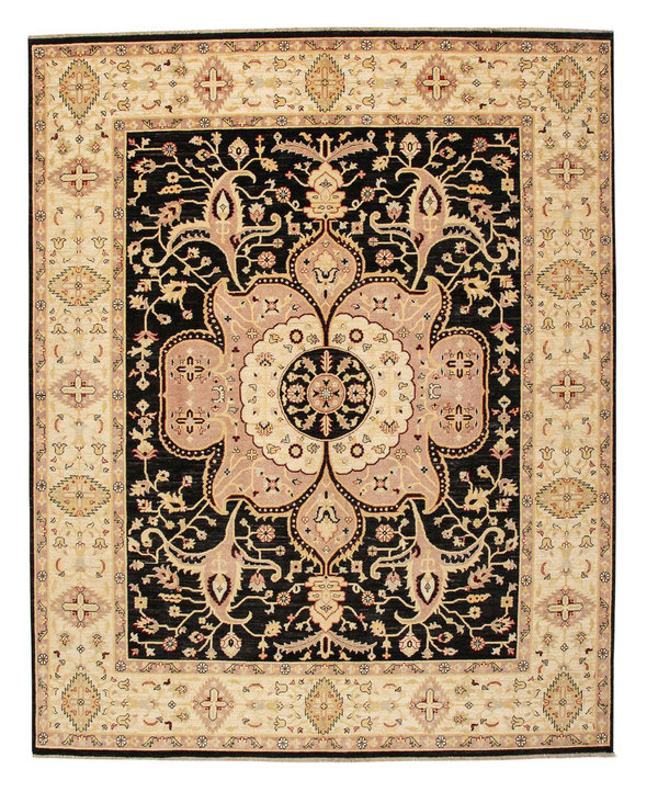 Oushak Hand knotted 10'x8'1 ziegler rug  farahan Wool Rug 306x247 cm