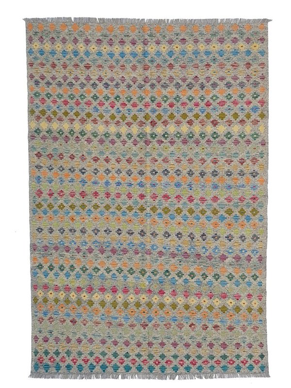 9'74x6'72 exclusive Sheep Wool Hand woven Multi color Afghan kilim Carpet Rug