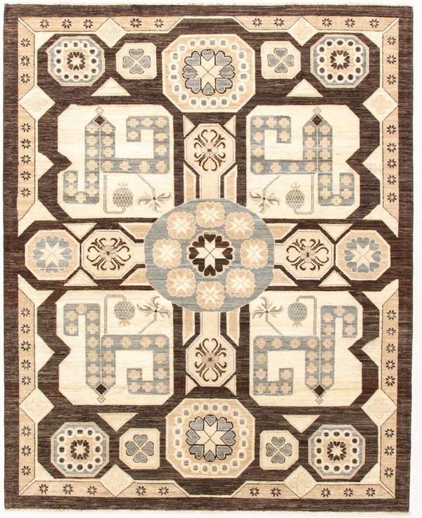 Hand knotted 8'x6'3 ft Modern Art Sheep Wool Rug 244x195 cm Area rug Carpet