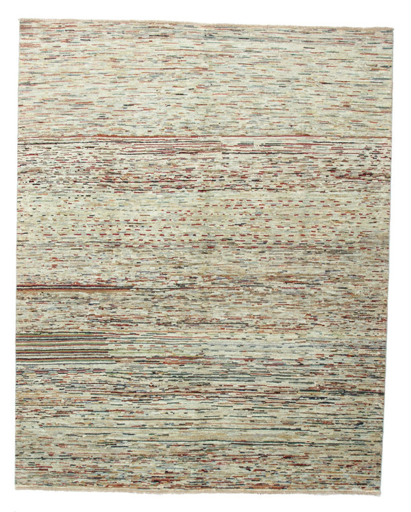Hand knotted 8'2x6'5 ft Modern Art Sheep Wool Rug 252x200 cm Area rug Carpet