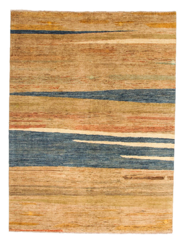 Hand knotted 8'3x6'0 ft Modern Art Sheep Wool Rug 256x183 cm Area rug Carpet