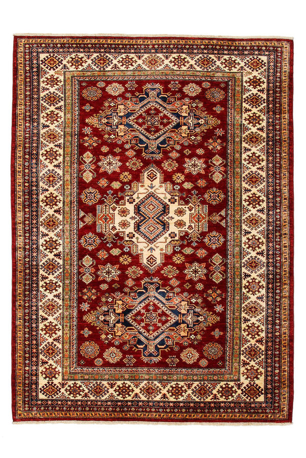 7'9 x 5'7 feet super fine oriental kazak 241x174 cm Area rug Hand knotted Carpet