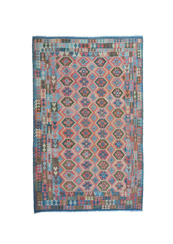 16'04x9'91 Sheep Wool Handwoven Multicolor Traditional Afghan kilim Area Rug